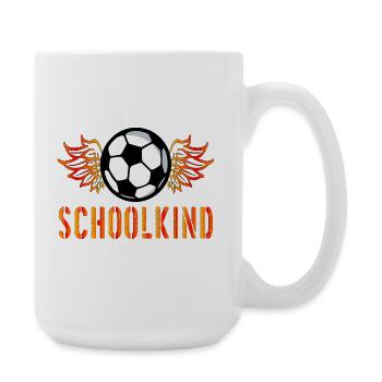 Fußballschule - Große Tasse 440 ml - Weiß - Rechts