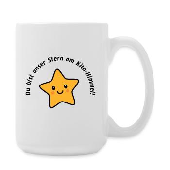 Abschied Geschenk für die Erzieherin in der Kita - Große Tasse 440 ml - Weiß - Rechts