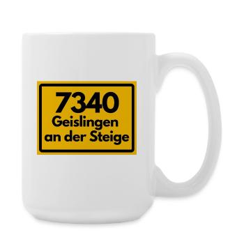 ALTE POSTLEITZAHL 7340 GEISLINGEN AN DER STEIGE - Große Tasse 440 ml - Weiß - Rechts