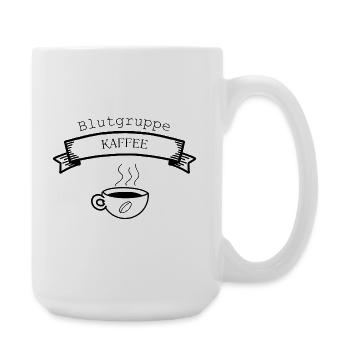 Blutgruppe Kaffee - Große Tasse 440 ml - Weiß - Rechts
