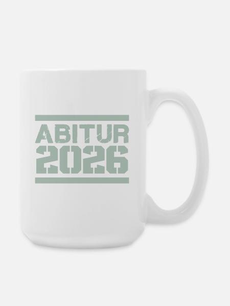 Abitur 2026 Design - Große Tasse 440 ml - Weiß