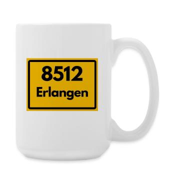 ALTE POSTLEITZAHL 8512 PLZ 91052 ERLANGEN BAYERN - Große Tasse 440 ml - Weiß - Rechts