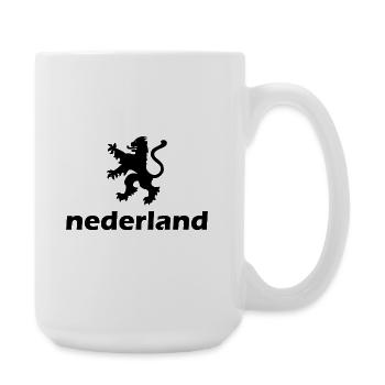 Niederlande - Nederland - Netherlands - Lion Löwe - Große Tasse 440 ml - Weiß - Rechts
