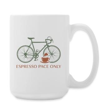 Maillot vélo Espresso Pace - Grande tasse 440 ml - blanc - Droite
