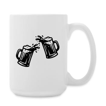 Beer toasting wheat beer - Large Mug 440 ml - white - Right