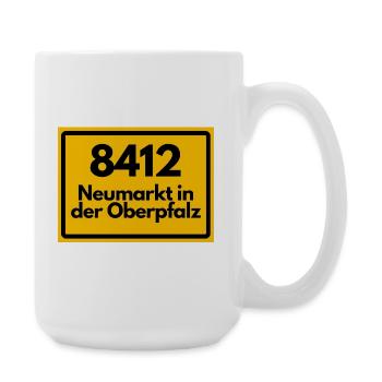 ALTE POSTLEITZAHL 8412 PLZ NEUMARKT I D OBERPFALZ - Große Tasse 440 ml - Weiß - Rechts
