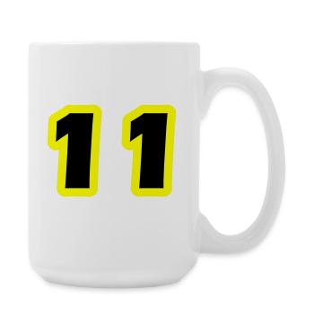 11 Number Symbol - Large Mug 440 ml - white - Right