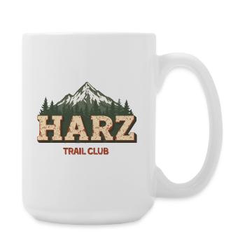 Club de sentier du Harz | Insigne vintage de plein air - Grande tasse 440 ml - blanc - Droite