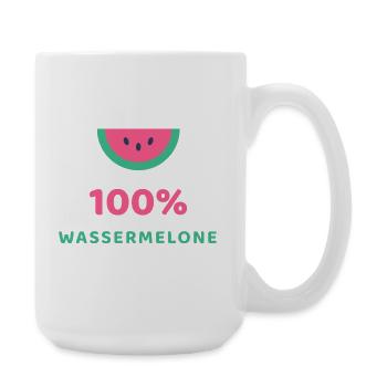 100% Wassermelone - Große Tasse 440 ml - Weiß - Rechts