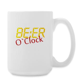 Bière demain matin. Dire la bière. Alcool - Grande tasse 440 ml - blanc - Droite