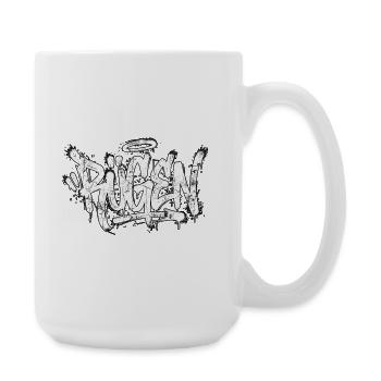 Rügen Graffiti Oldschool Hip Hop - Grande tasse 440 ml - blanc - Droite