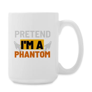 Pretend I'm a Phantom Graphic - Large Mug 440 ml - white - Right