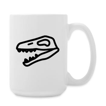 prähistorisch - Große Tasse 440 ml - Weiß - Rechts
