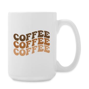 Coffee Lover Quote - Large Mug 440 ml - white - Right