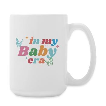 In My Baby Era – Bunt & Verspielt - Große Tasse 440 ml - Weiß - Rechts