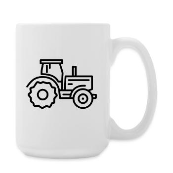 Traktor - Große Tasse 440 ml - Weiß - Rechts