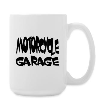 motorcycle - Large Mug 440 ml - white - Right