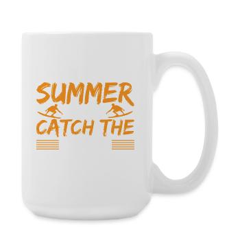 Summer catch the wave - Große Tasse 440 ml - Weiß - Rechts
