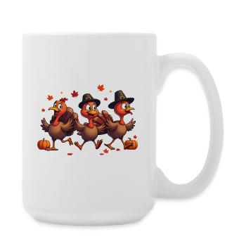 Thanksgiving Truthahn Baby - Große Tasse 440 ml - Weiß - Rechts