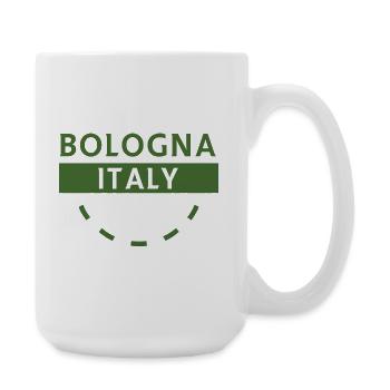 Bologna Italy Green Emblem - Large Mug 440 ml - white - Right