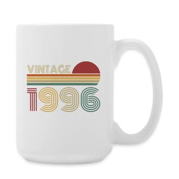 Millésime 1996 Vintage Rétro Cadeau d’anniversaire - Grande tasse 440 ml - blanc - Droite