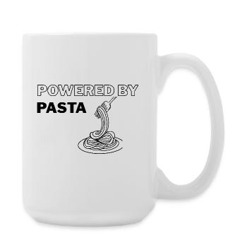 Propulsé par Pasta - Grande tasse 440 ml - blanc - Droite