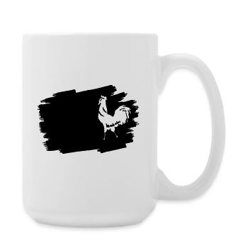 Midnight Glyphs Emblem - Large Mug 440 ml - white - Right