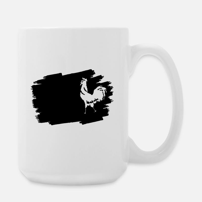 Midnight Glyphs Emblem - Large Mug 440 ml - white