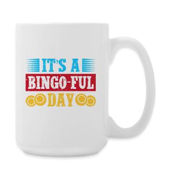 Bingo Game It ́s Bingo-Ful Day Bingo - Large Mug 440 ml - white - Right