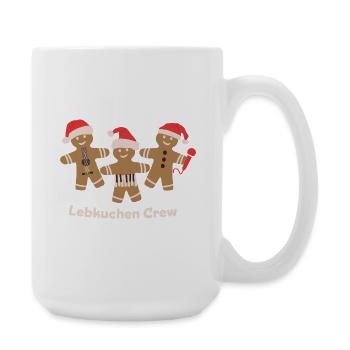 Gingerbread Crew Music Musician - Large Mug 440 ml - white - Right