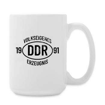 DDR Geburtstag Shirt, Hoodie, Tasse Jahrgang 1991 - Große Tasse 440 ml - Weiß - Rechts