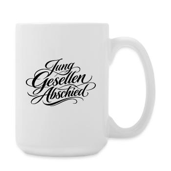Junggesellen Abschied Jga - Große Tasse 440 ml - Weiß - Rechts