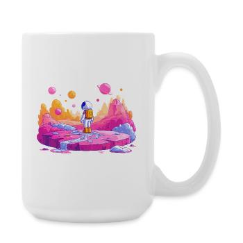 Neonplanet Astronaut - Große Tasse 440 ml - Weiß - Rechts