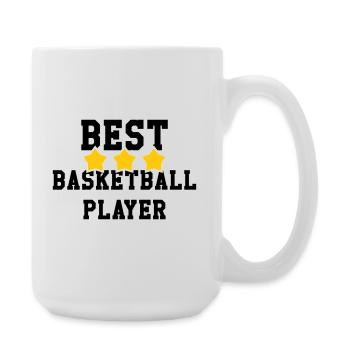 Meilleur basketteur du monde – champion sportif  - Grande tasse 440 ml - blanc - Droite