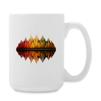 Arbres, Forêt, Nature, Nature sauvage, Plein air, Réflexion - Grande tasse 440 ml - blanc - Droite