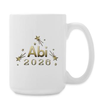 Abi 2026 goldenes Abi Design Abitur Matura 2026 - Große Tasse 440 ml - Weiß - Rechts