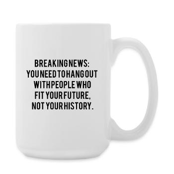 Motivational saying - Large Mug 440 ml - white - Right