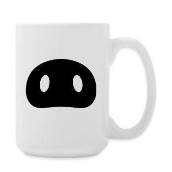Pig snout - Large Mug 440 ml - white - Right