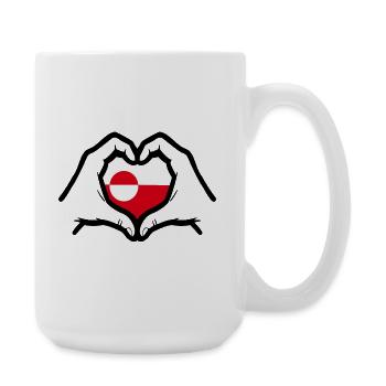 Greenland Love - Large Mug 440 ml - white - Right