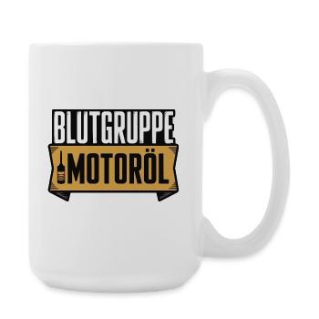 Groupe sanguin : conception du tournevis à huile moteur - Grande tasse 440 ml - blanc - Droite