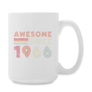 Design anniversaire de Retro Lines 1966 - Grande tasse 440 ml - blanc - Droite
