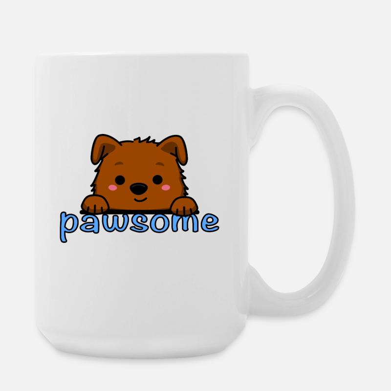 Pawsome! - Large Mug 440 ml - white