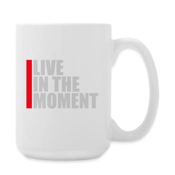 Vivre dans l’instant Pleine conscience de la présence - Grande tasse 440 ml - blanc - Droite