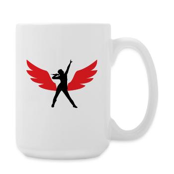 Top Best Stylish Singer  - Large Mug 440 ml - white - Right