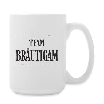 Team Bräutigam Junggesellenabschied Party Feiern - Große Tasse 440 ml - Weiß - Rechts