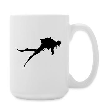 Taucher Diver - Large Mug 440 ml - white - Right