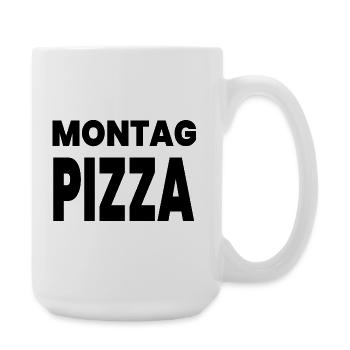 Pizza - Große Tasse 440 ml - Weiß - Rechts