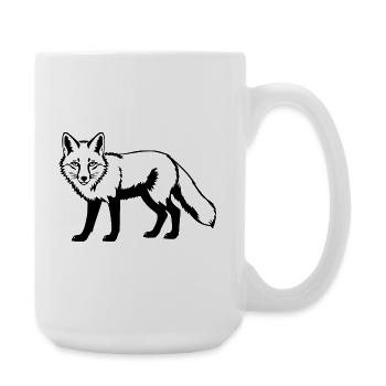 Renard - Grande tasse 440 ml - blanc - Droite