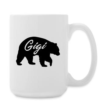 Gigi Bear Cute Grandma Shirt Gift - Large Mug 440 ml - white - Right
