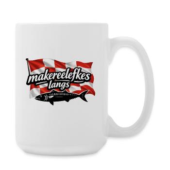 makereelefkes_langs - Large Mug 440 ml - white - Right